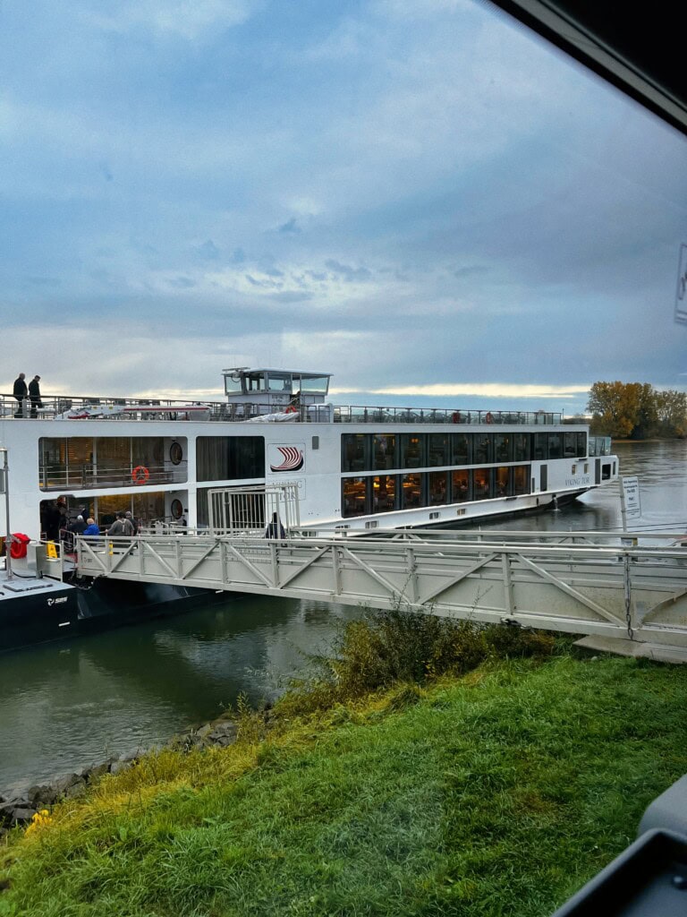 Viking River Cruise Boat on Danube