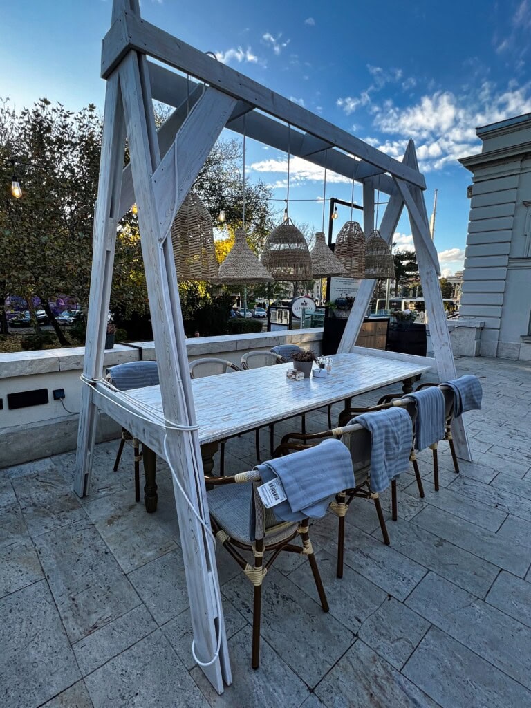 Restaurant near Hero's square Budapest Hungary 