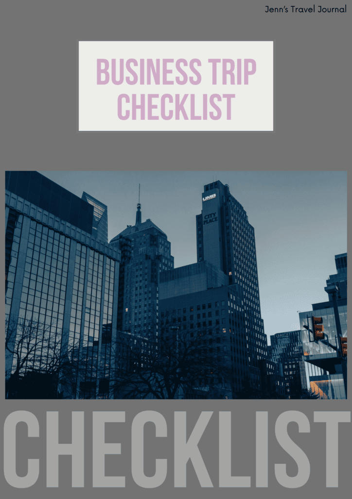 Business Trip Checklist
