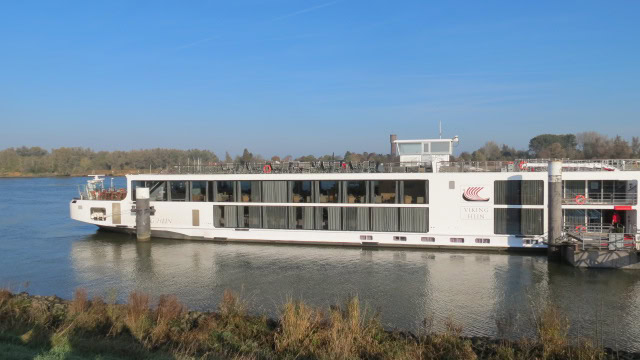 Viking River Cruise sailing down the Danube River