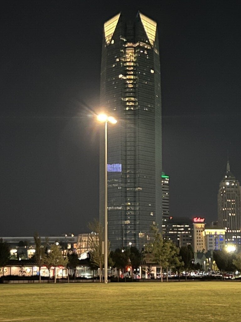 Downtown OKC at night