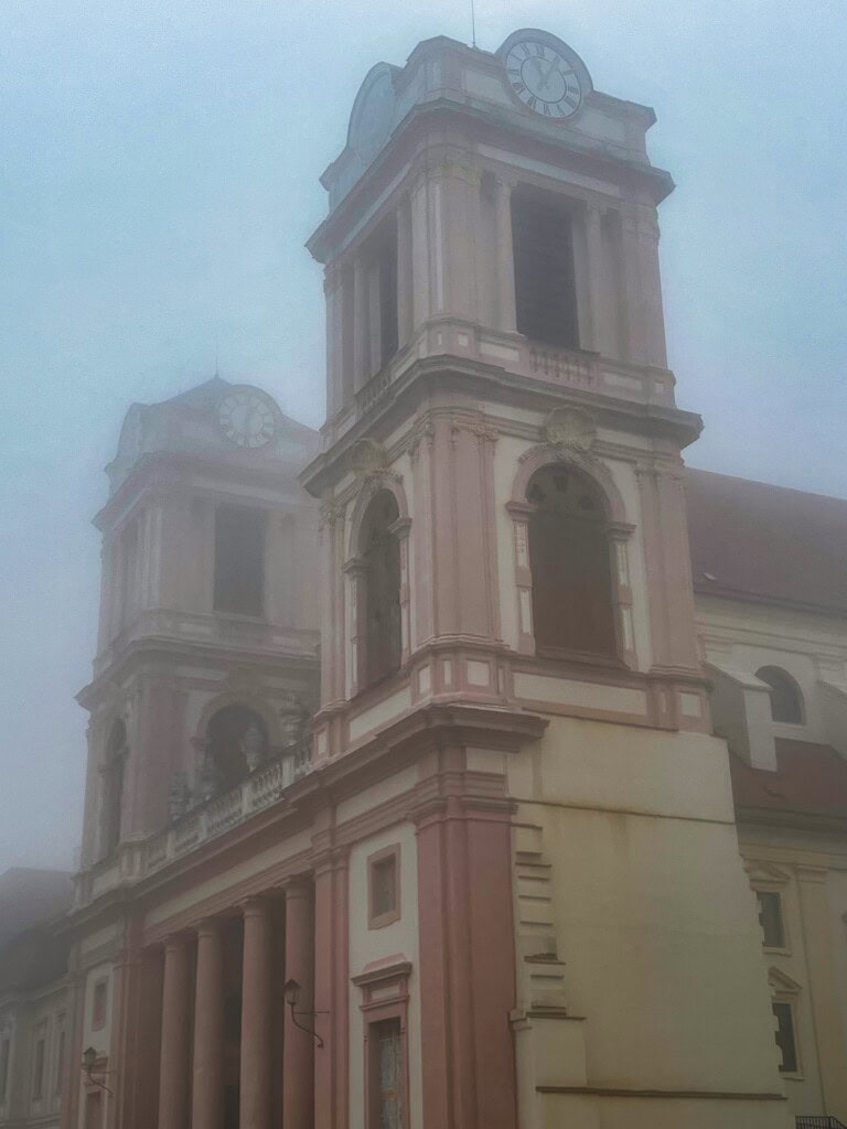 Gottweig Abbey in the fog